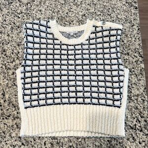 Veronica Beard cotton knit vest. NWT